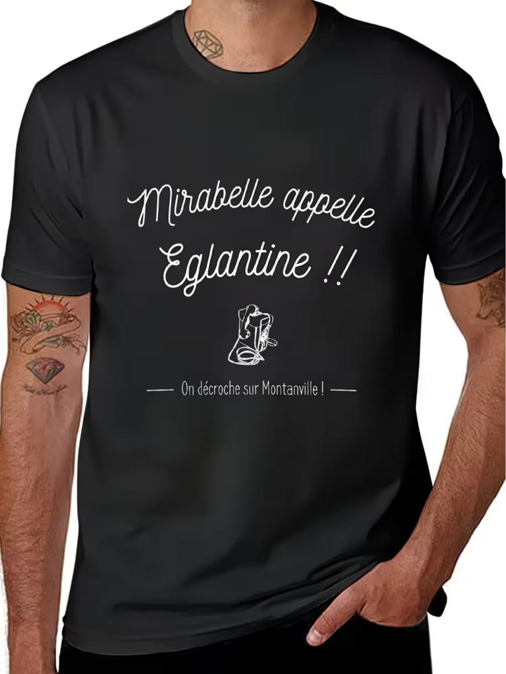 Introducing The New Mirabelle Appelle Eglantine! This Black Casual T-Shirt Features Short Sleeves And a Crew Neck S