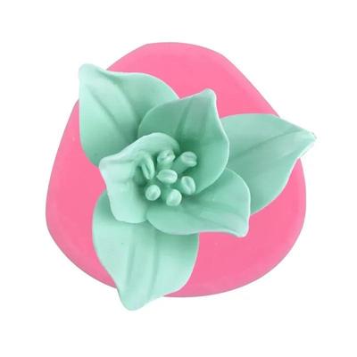 Nuevo Creativo Nuevo Molde de Silicona con Modelo de Flor Tridimensional Molde Manual para Pastel de Azúcar Herramienta de Decoración para Hornear Flores