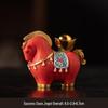 JINGRUIXIANG Chinese Style Rotating Wealth Horse Figurine