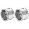 Aluminum Alloy Bdlock Wheel Rims with Lock NonSticky for 1/10 RC Crawler Cars(Black )