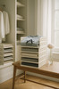 Wardrobe Storage Rack Stackable Storage Drawer Organizer Clothes Closet Storage Box Plastic Layered Partitions Storage Rack