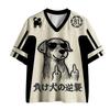 Harajuku Cat Dog Dual Theme Fun 3D Print Sport Breatha Quick-Dry Men Women V-Neck TShirt Street Casual Y2K Parent-child Clothing