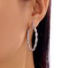 Minimalist Red Green Twist Round Circle Earrings for Women  Christmas Colorful Earrings Ear Hoop Festival Jewelry Gifts