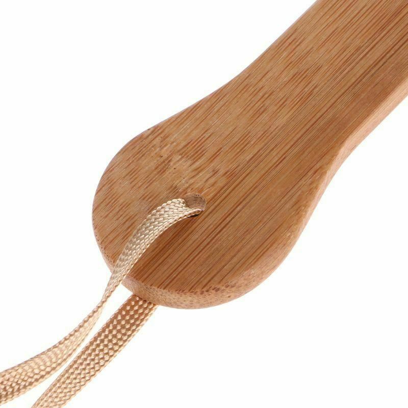 Big 35.7Cm Natural Bamboo Wood Paddle  Spanking Impact Play Fetish Paddles