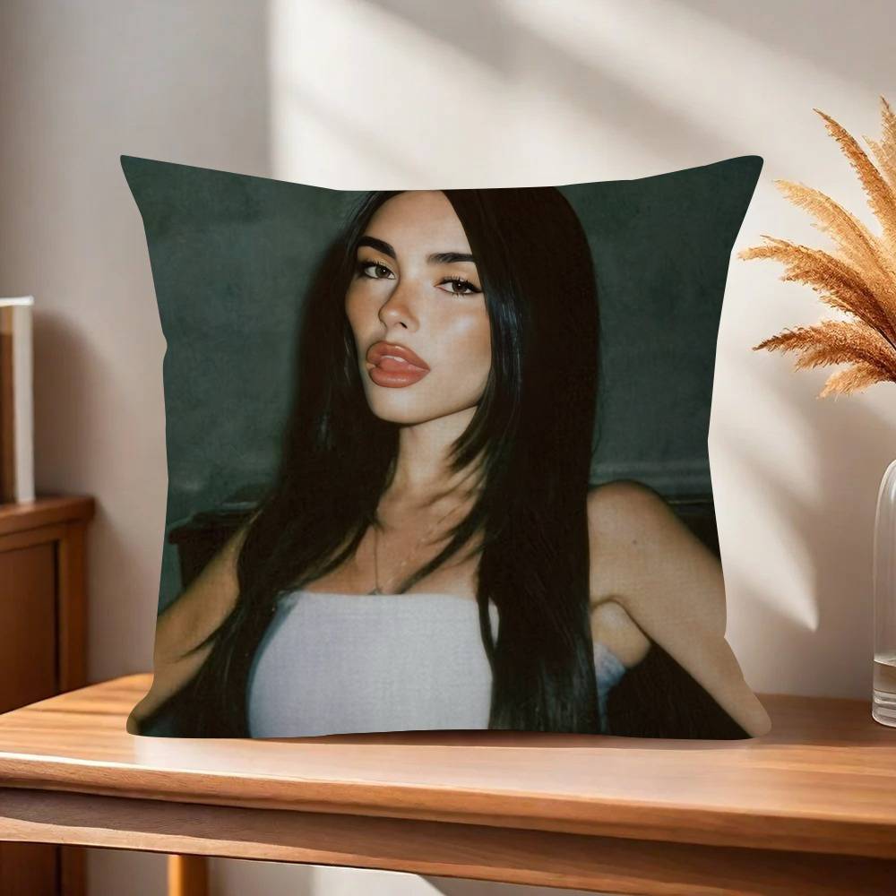 Singer Madison Beer Office Cushion Pillowcase Car Cushion CoverXCM Lumbar Pillowcase Sofa Pillowcover