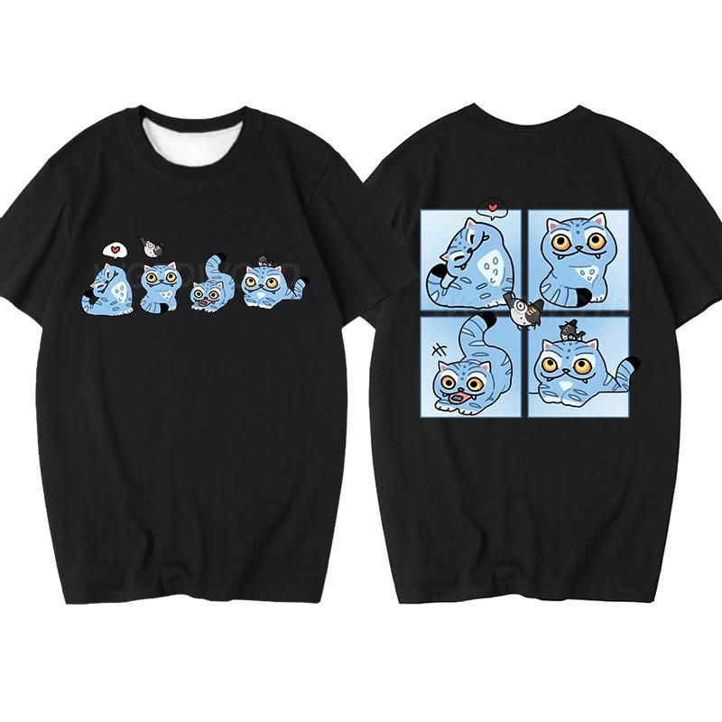 Kpop Demon Hunters T-shirt Tiger&Bird T-shirt Print Summer Plus Size Men's and Women's Quick Popular Short Sleeved