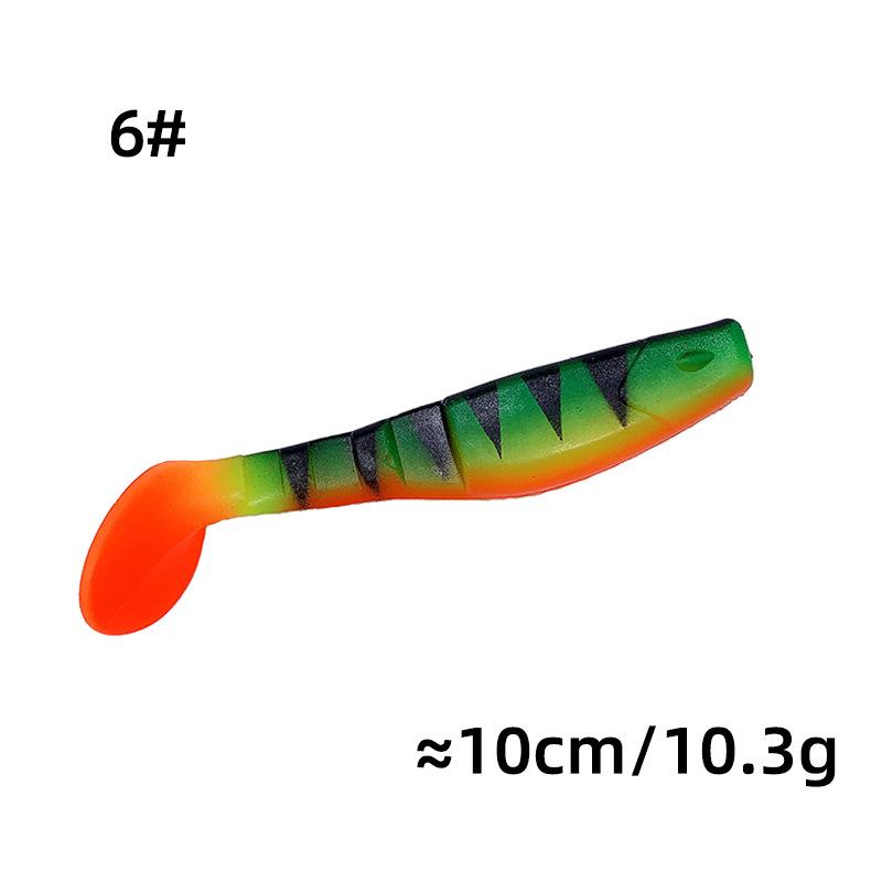 

2шт. Силиконовая мягкая приманка с Т-образным хвостом 8,5 см/8 г. Бионика. Искусственная приманка. Аксессуары для рыбалки. 2pcs оранжевый/зелёный