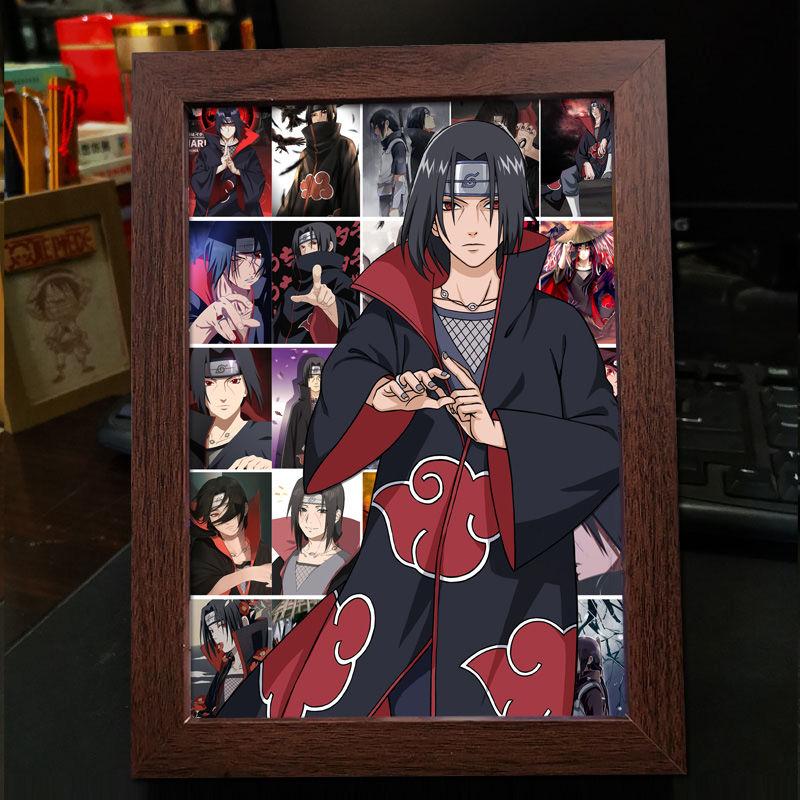 

Креативная фоторамка в стиле аниме Учиха Итачи и Саске Наруто - готовая фотостенд в подарок однокласснику Uchiba Itachi