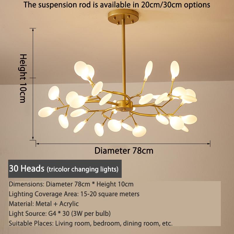

Стельове освітлення в скандинавському стилі. Стельове освітлення для вітальні. Стельове освітлення для спальні. Сучасне металеве стельове освітлення. Декоративне освітлення для дому. 30 heads