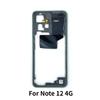 For Redmi Note 12 4G Middle Frame Housing Bezel With Side Button