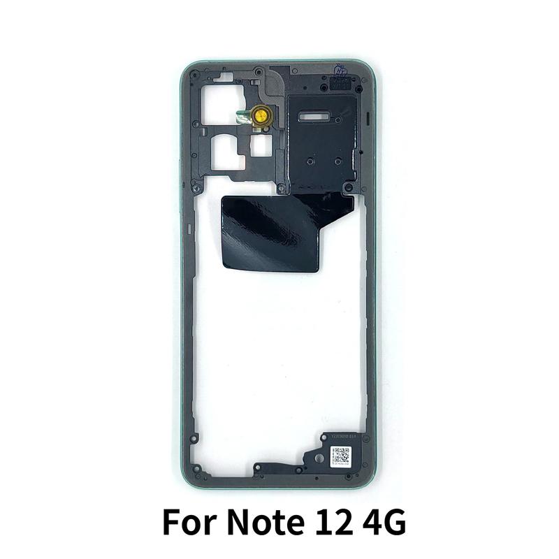 For Redmi Note 12 4G Middle Frame Housing Bezel With Side Button чёрный