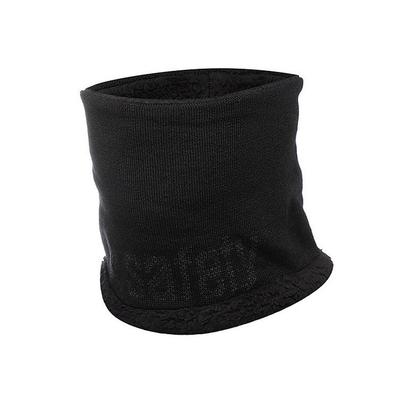 Cachecol de malha para clima frio de inverno, balaclava com gola alta, preto