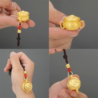 Chinese Zodiac Pendant Keychain Symbolizing Good Luck and Wealth Crafted In Durable Metal with Exquisite Details