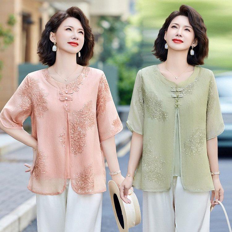 Stilvolle Sommer-Strickjacke T-Shirt für Frauen mittleren Alters & Senioren - Beliebtes Design 2026
