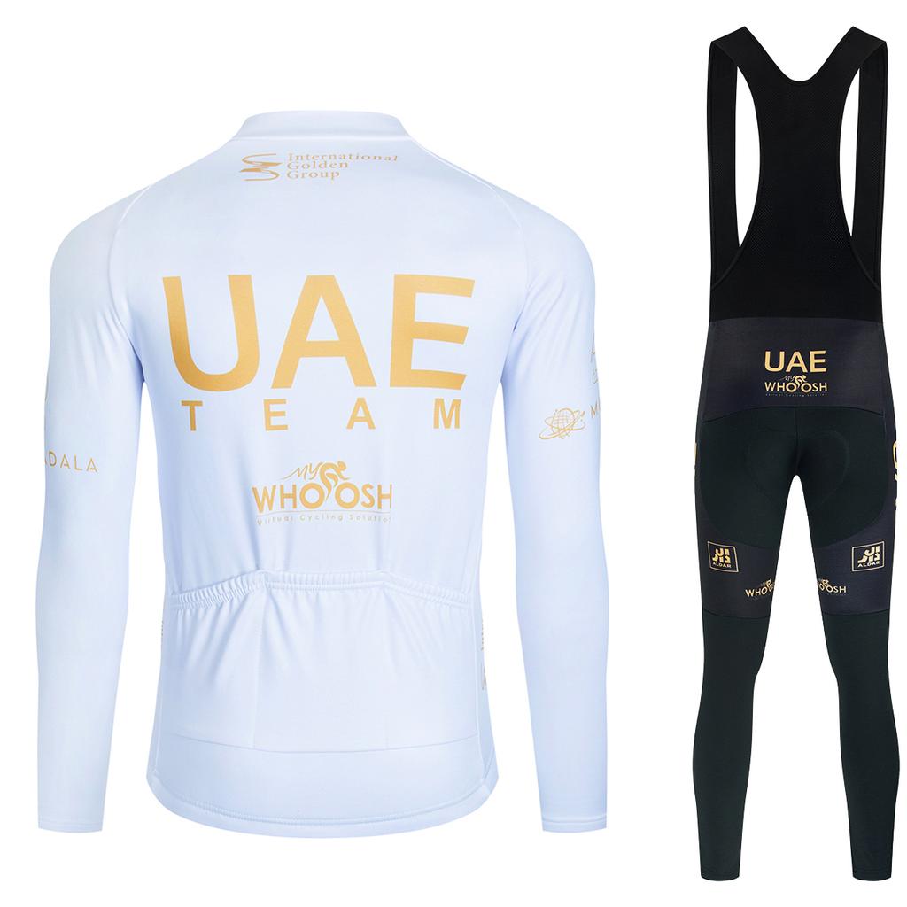 Winter 2026 Cycling Jersey GOLDEN UAE Bike Jacket Maillot Pants Suit Ropa Ciclismo Team Pro Thermal Fleece BicycleClothing