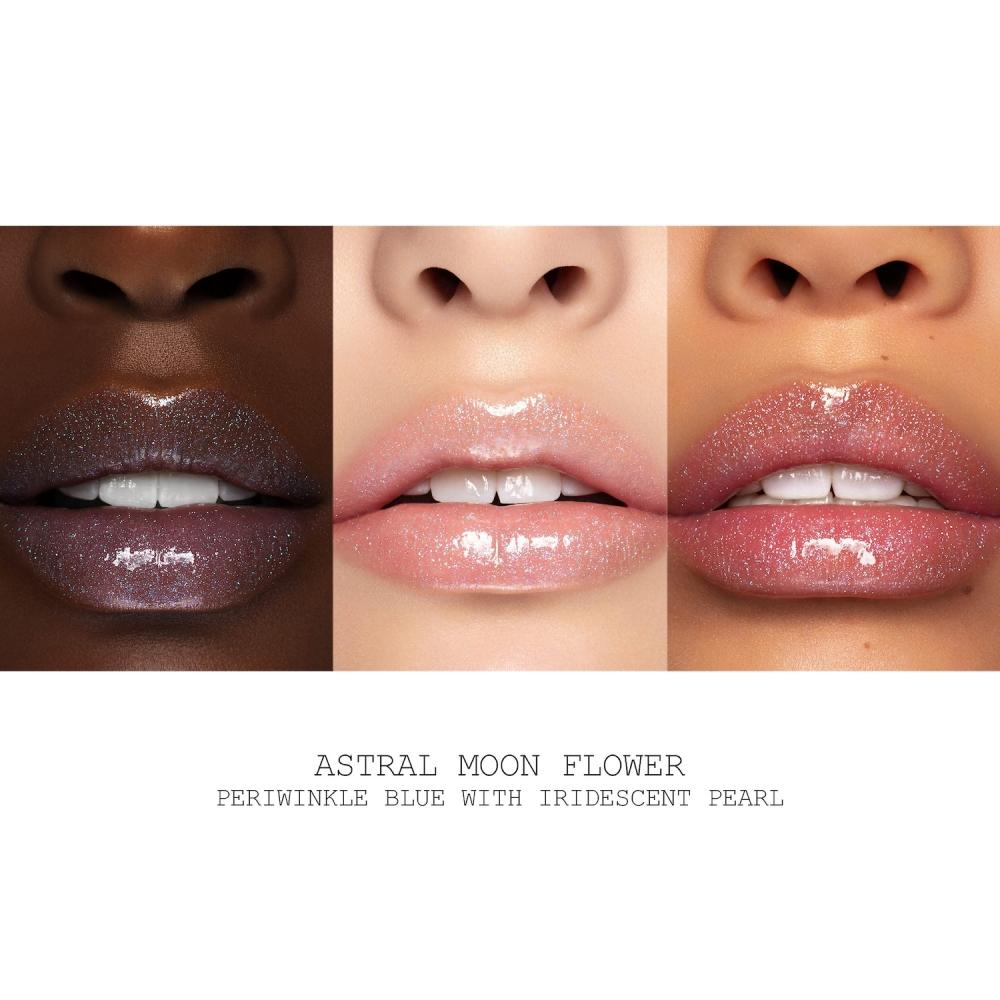 Pat Mcgrath Labs Lust Lipgloss Astral Moon Flower Periwinkle Blue mit schillerndem Perlmutt