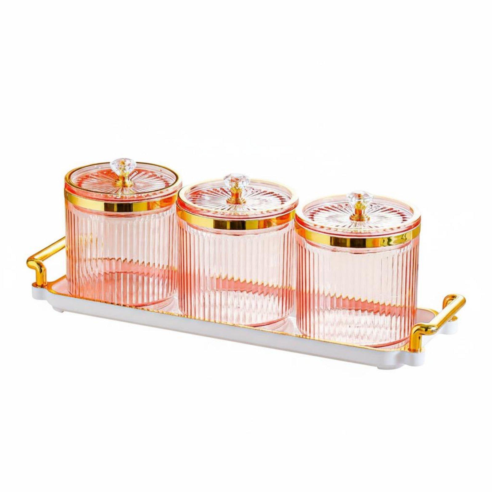 Sealed Storage Jar Airtight Airtight Closure Transparent Pantry Organizer Decorative Candy Jar Complimentary Embossed Food
