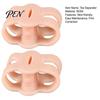 Washable Reusable Toe Separators 1 Pair Silicone for Men Women, Breathable Double Hole Spacers Overlapping Toes And Hallux Valgus Correction,