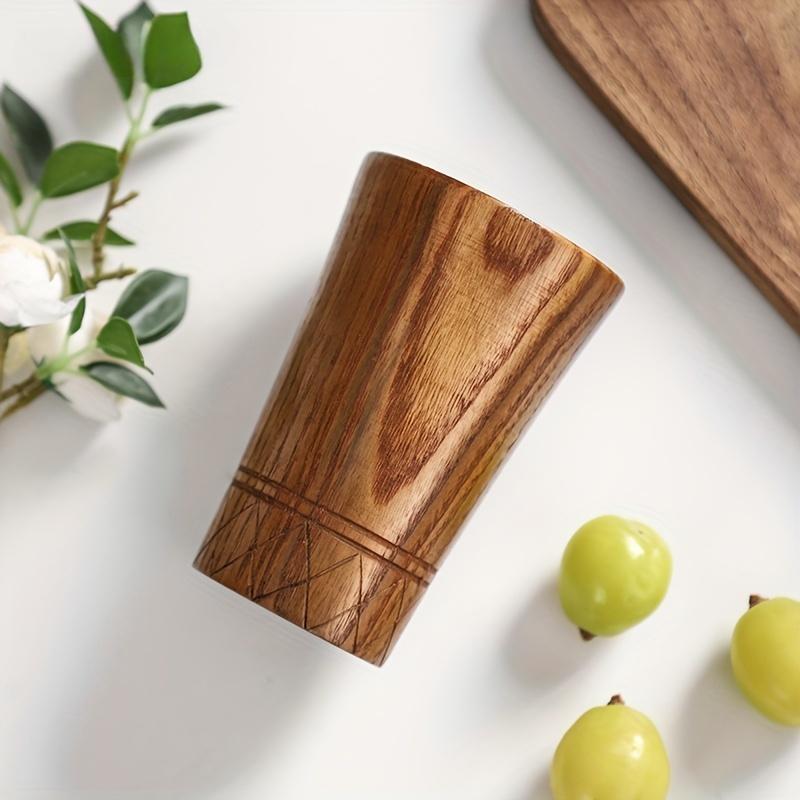 Wooden Tea Cups Handmade Natural Wooden Japan Style Cups Beer Tea Coffee Milk Water Cup Kitchen Bar Drinkware for Drinkware