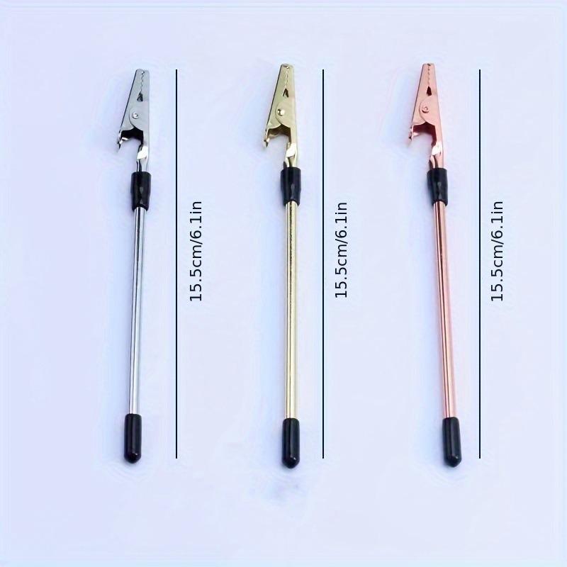 Jewelry Bracelet Jewelry Wearing Assistant Tool Gold Iron Rod Multi functional Crocodile Clip Memo Clip 155mm