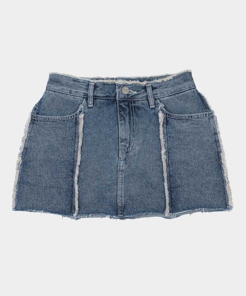 Kissing Denim Line Play Skirt
