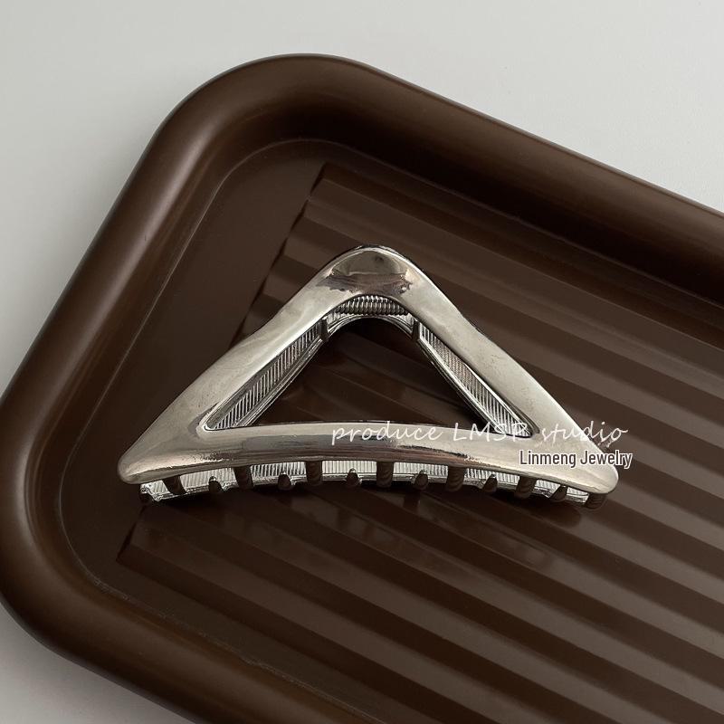 High-End Metal Shark Hair Clip - Elegant Hairpin Bow Accessory