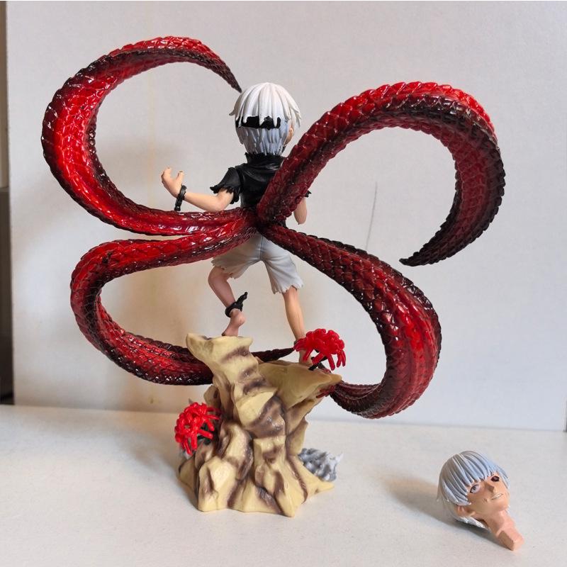 Tokyo Ghoul Q Version Dual-Head Kaneki Ken Battle Figurine for Car Decor
