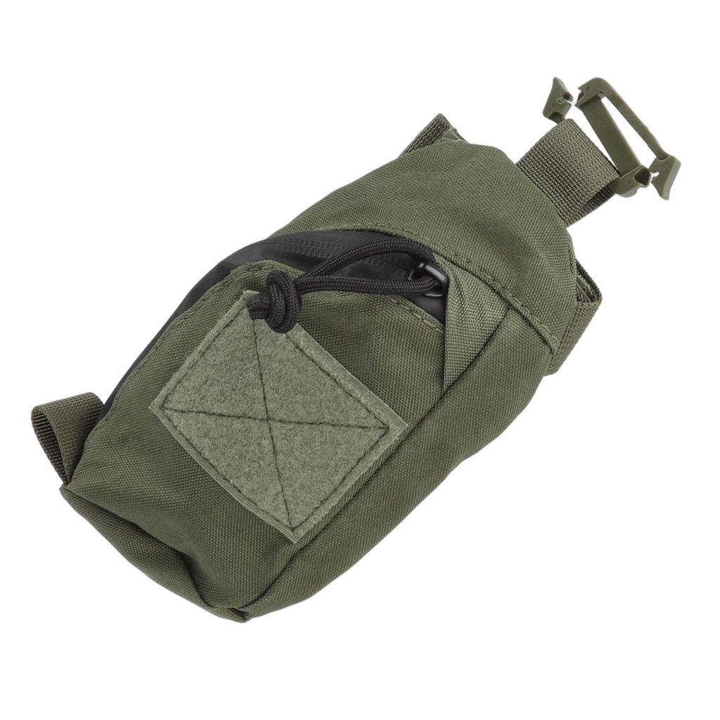 Outdoor Backpack Shoulder Strap Pouch Clip On Pouch Backpack Attachment Bag for Hikers OD Green