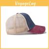 Block Color Lightweight Cotton Washed Vintage Baseball Cap For Activities Summer