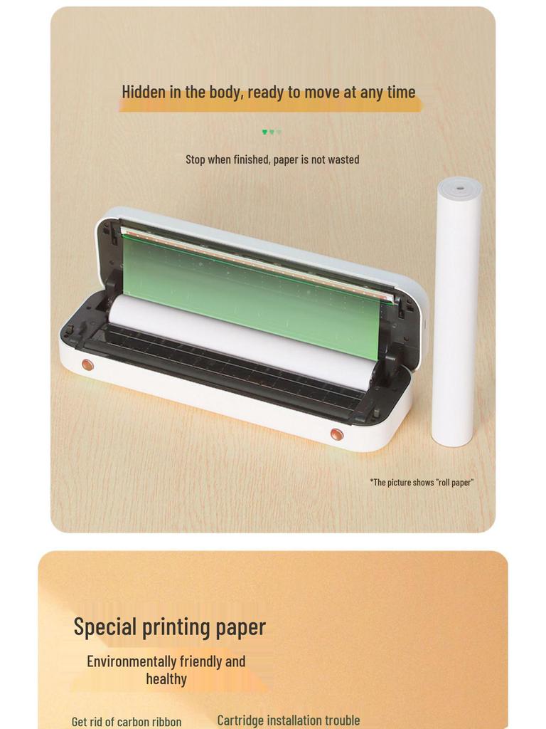 PeriPage A40 Quick-Dry High-Definition A4 Thermal Paper for Photos