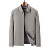 Men's Mid-Age & Senior High-End Casual Lapel Jacket for Spring & Autumn