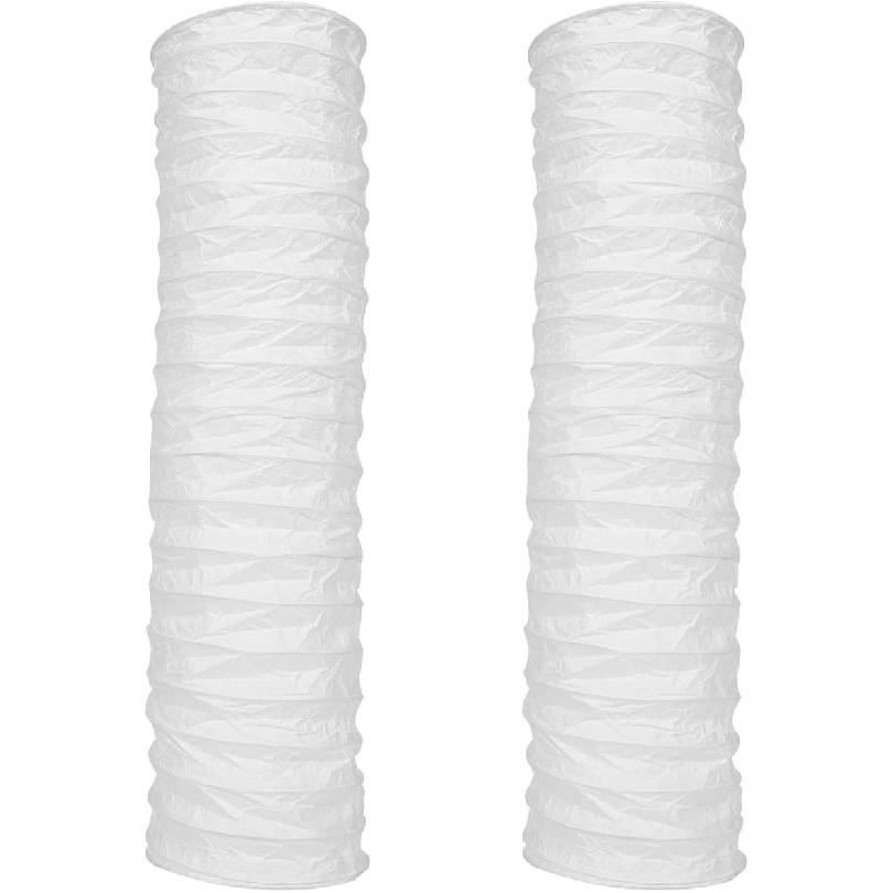 Uonlytech 2pcs Paper Shades Nordic Simple Japanese Style Standing Lamps Replacement for Bedside Desk Wall Floor Lamp