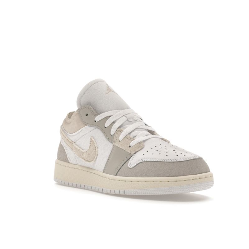 Air Jordan 1 Low SE Craft FB9139-002 Big Kids' Leather Low-Top Shoes