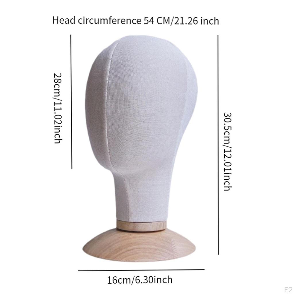 Mannequin Head Model, Hat Display Stand with Base, Wig ,Wig Storage Hanger for Headwear Scarf