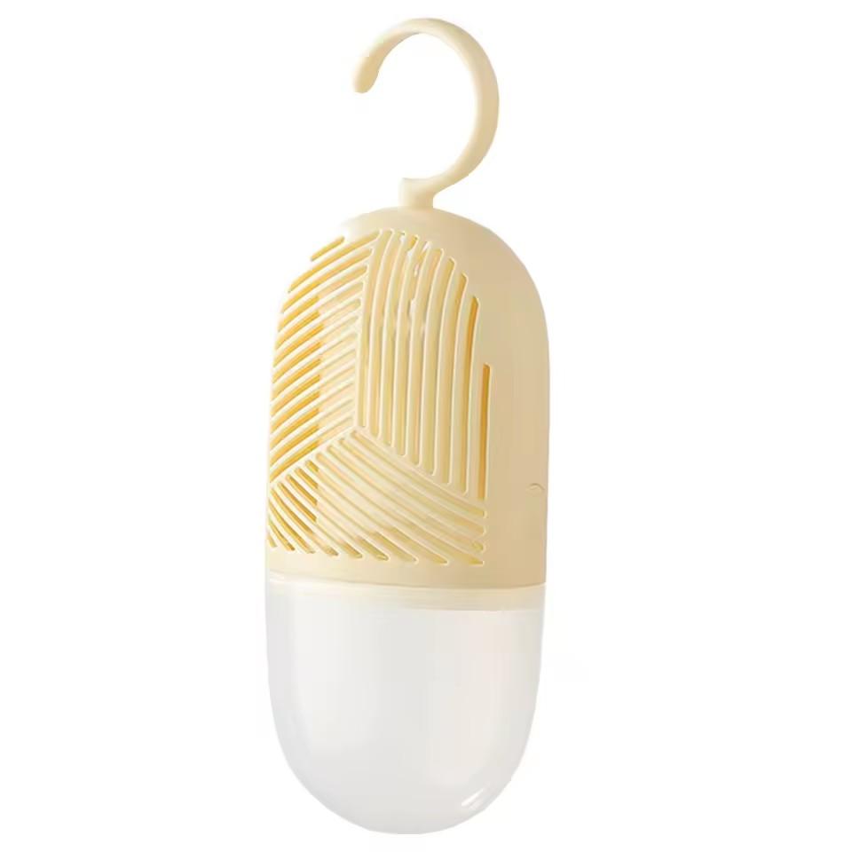 

Коробка для осушения одежды, многоразовые подвесные осушители, пакеты с защитой от плесени, с водосборником и крючком для гардероба, шкафа жёлтый