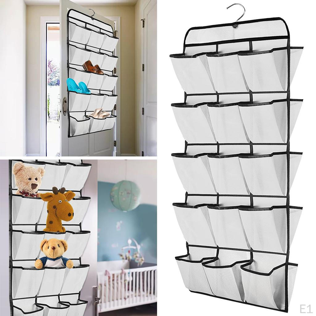 30 Large Pockets Dual Sided Hanging Shelves Organiser