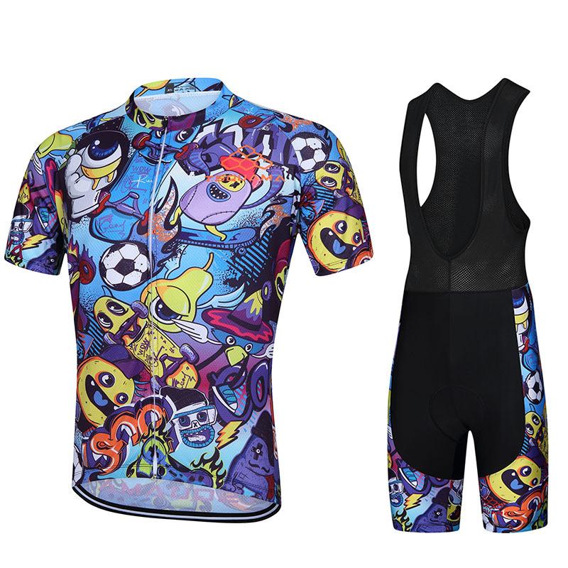 Summer New Tour De France Mountain Bike Top Overalls Pants Cycling Suit Short-sleeved Men's and Women's 2026 Summer Breathable Cycling Suit Suit