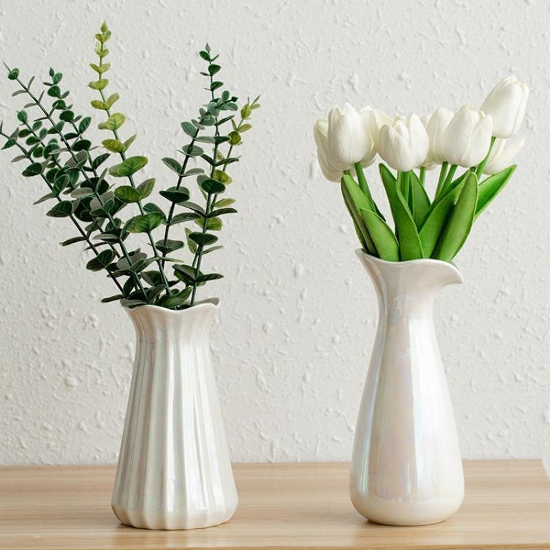 Creative Ceramic Electroplated Colorful Ceramic Arm Vase Modern Art Abstract Arm Ceramic Floral Vase Flower Arrangement Ornament