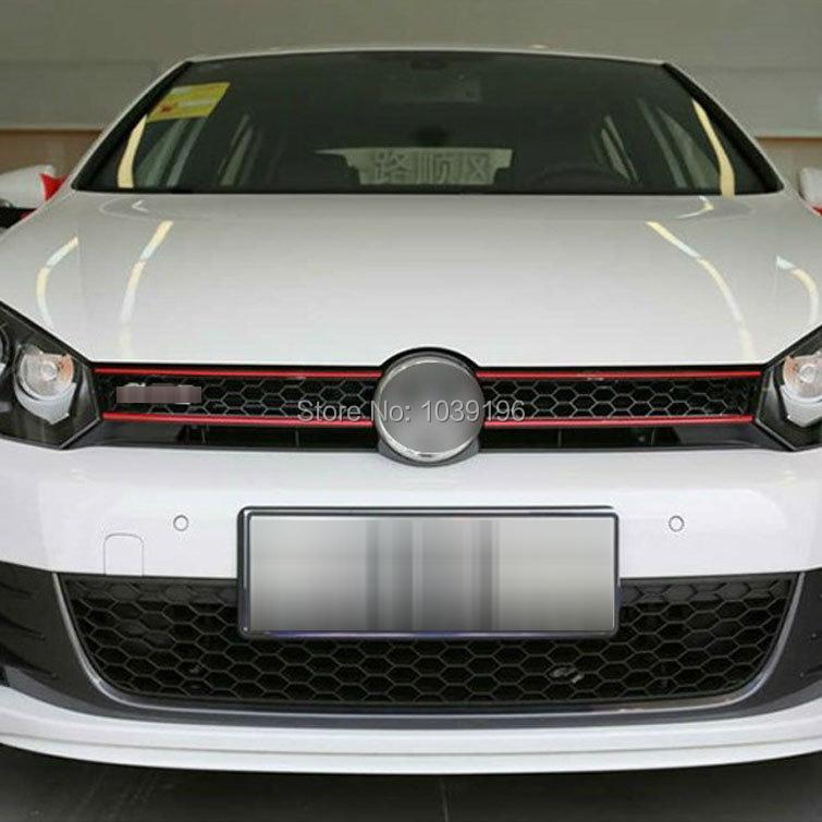 5 X Car Styling Fashion Front Grills Stickers Car Accessories Decorative Car Body Decals for Volkswagen VW Golf 6 Jetta Sagitar