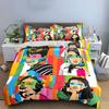 Pop Art Style Colorful Portraits Bedding Duvet Cover Set Duvet Cover Pillowcases  (1*Duvet Cover 2*Pillowcases, without duvet insert)