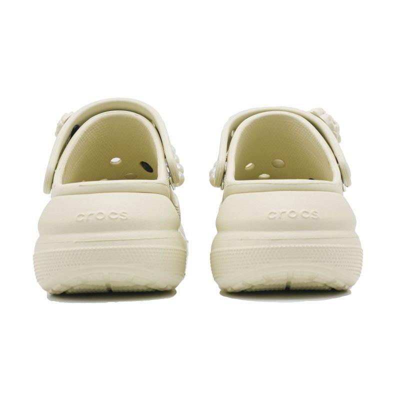 Crocs Crush Clog EVA youthful versatile puff hole shoes women's bone white