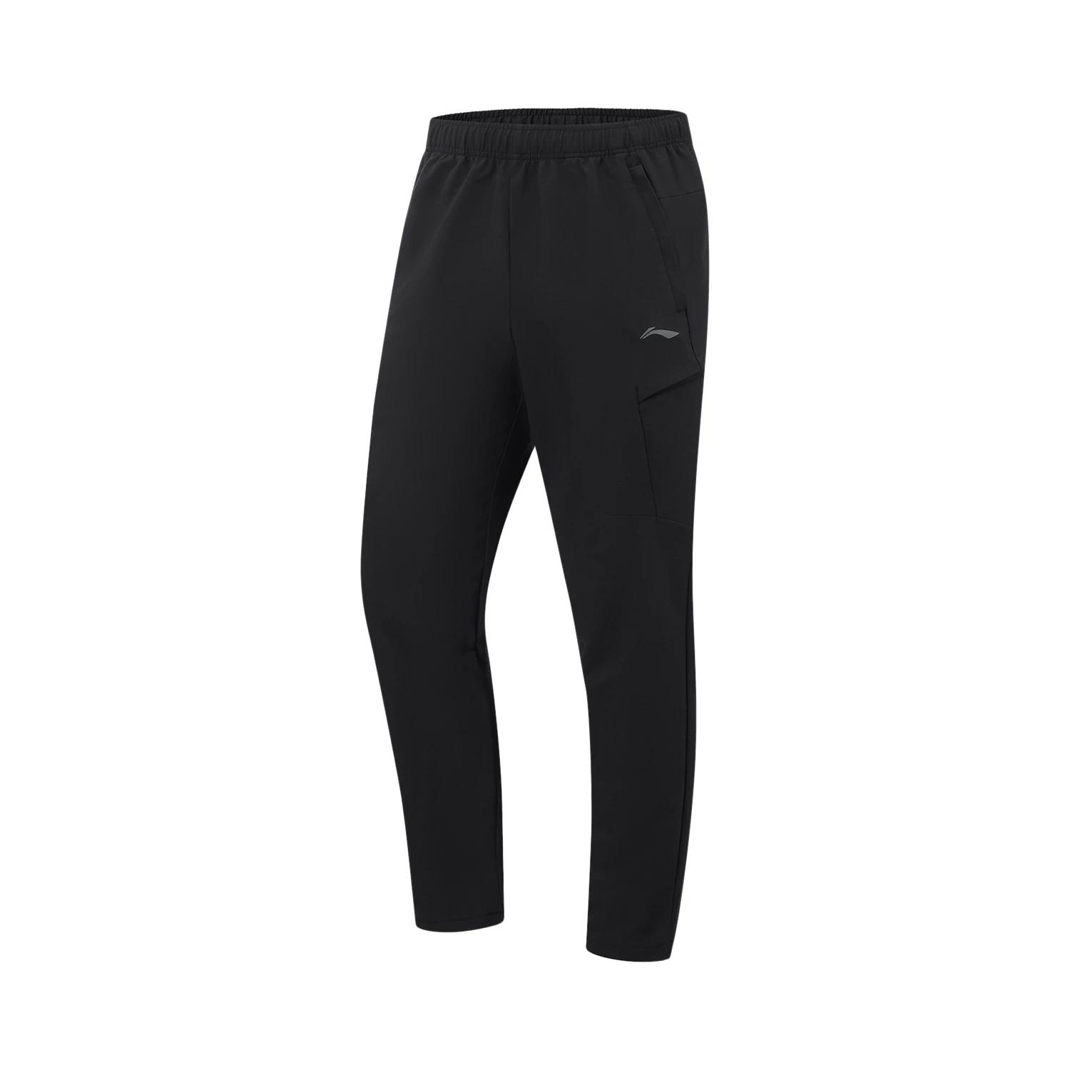 

Li-Ning Fitness Series Casual Lace-Up Printed Knitted Sports Pants Men Bottoms AYKV579-1 M