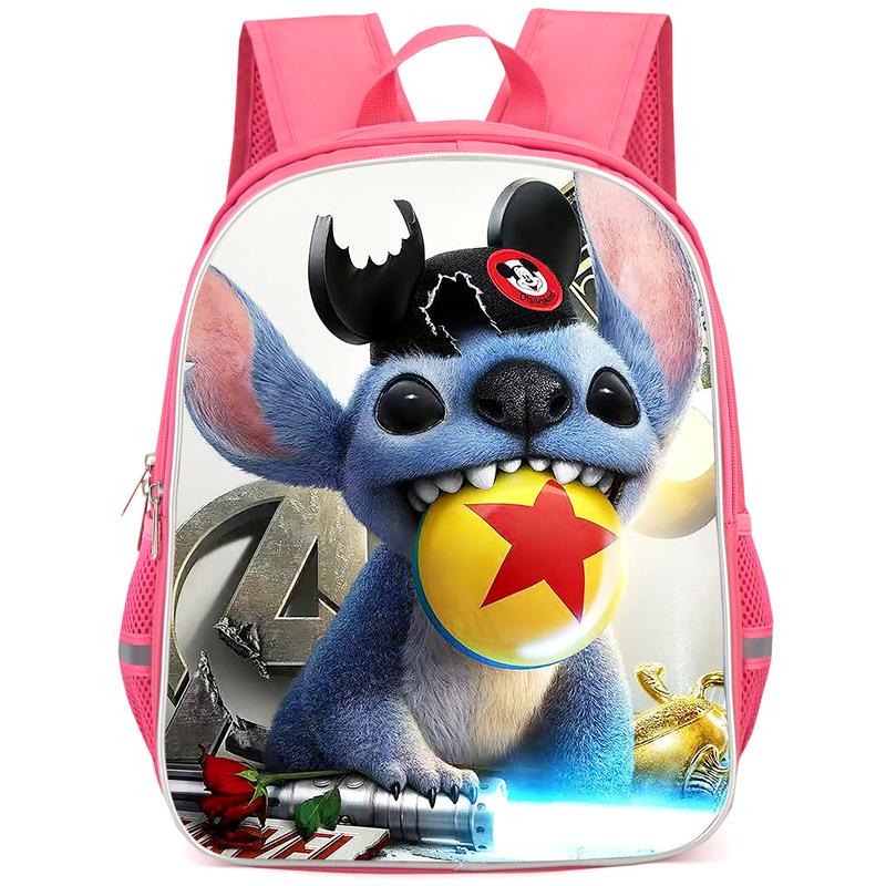 Stitch Peripheral Anime Backpack Men'S And Women'S School Bags