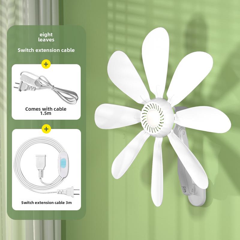 Yangzi Wall-Mounted Fan: Small Electric Fan for Home, Dorm, and Kitchen, No Drilling Required