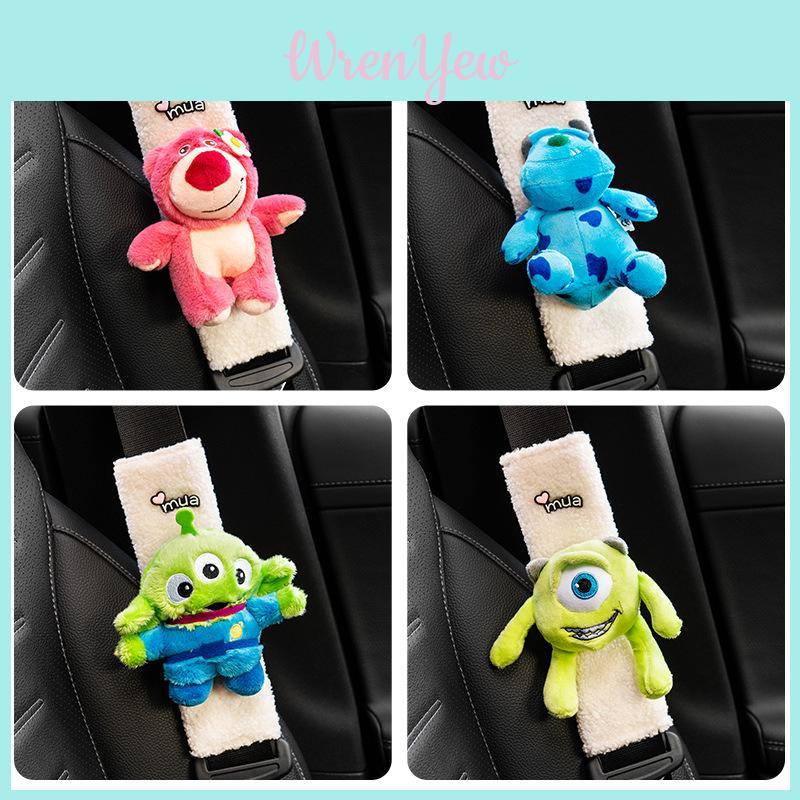 Cute Cartoon Plush Car Seat Belt Shoulder Cover For Neck Protection
