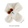 Girls Neck Scarf InsStyle Baby Cartoon Scarf Furry Plush Neck Warmer for Outdoor