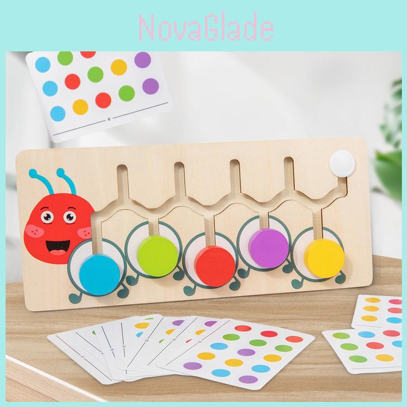 Wooden Color Sorting Puzzle Game For Kids Brain Development Educational Toy
