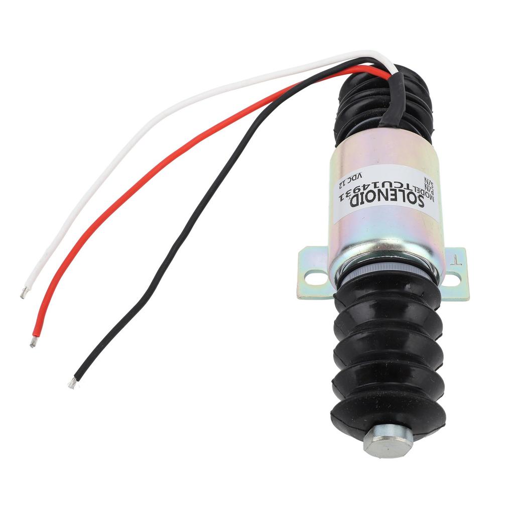 TCU14931 Electric Generator Flameout Solenoid Valve 12V 55mm Fuel Shutoff Solenoid Valve for