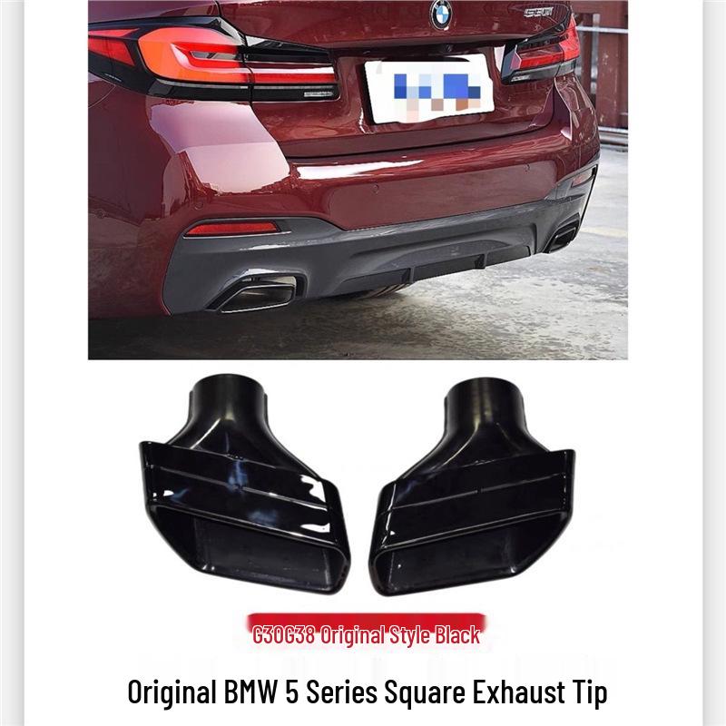 Квадратний вихлопний наконечник з нержавіючої сталі для BMW 5 серії 530/528 G30/G38 2018-2023