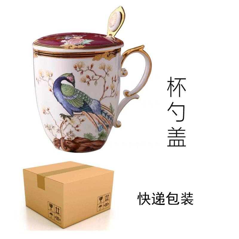 Luxury Bone China Phoenix Coffee Cup Cute Animal Milk Mug Water Drinkware for Home